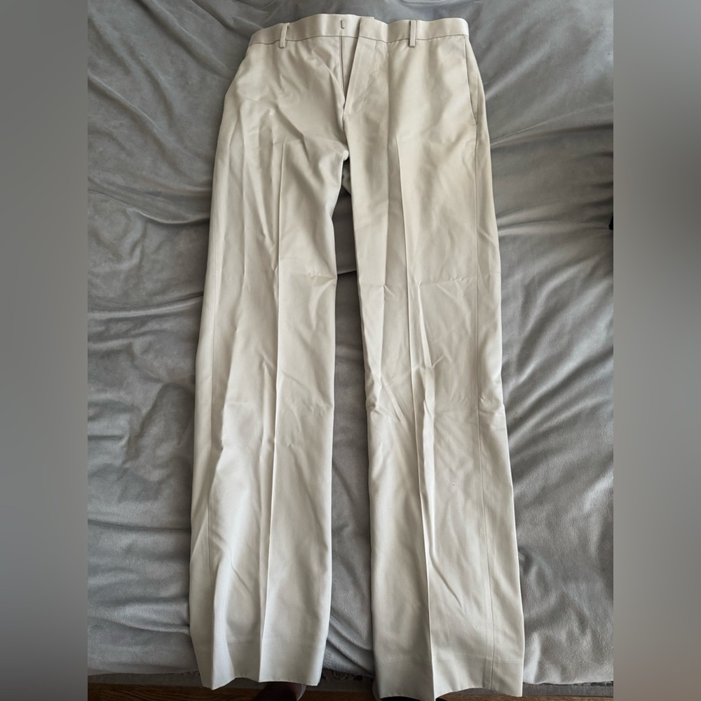 Banana Republic Cream Chinos Lightweight Straight-Leg